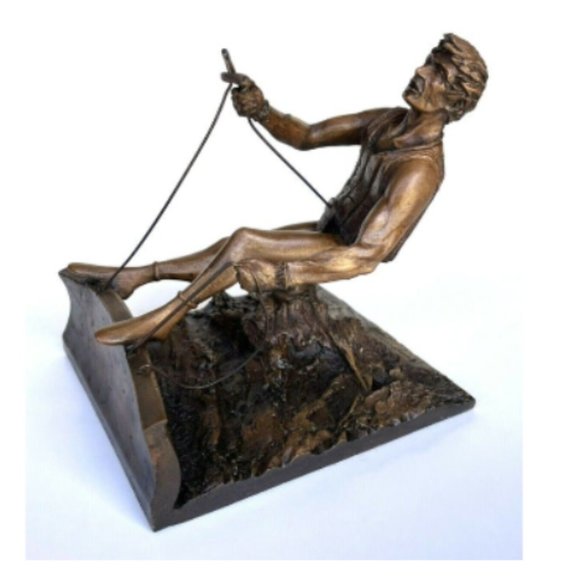 1984 Olympic Commemorative Sculpture ~ Yachting ~ Plus 7 Games Pins - Picture 1 of 11